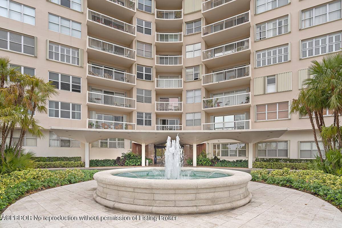 Spacious two bedroom end unit apartment in one of the few direct waterfront buildings in West Palm Beach.