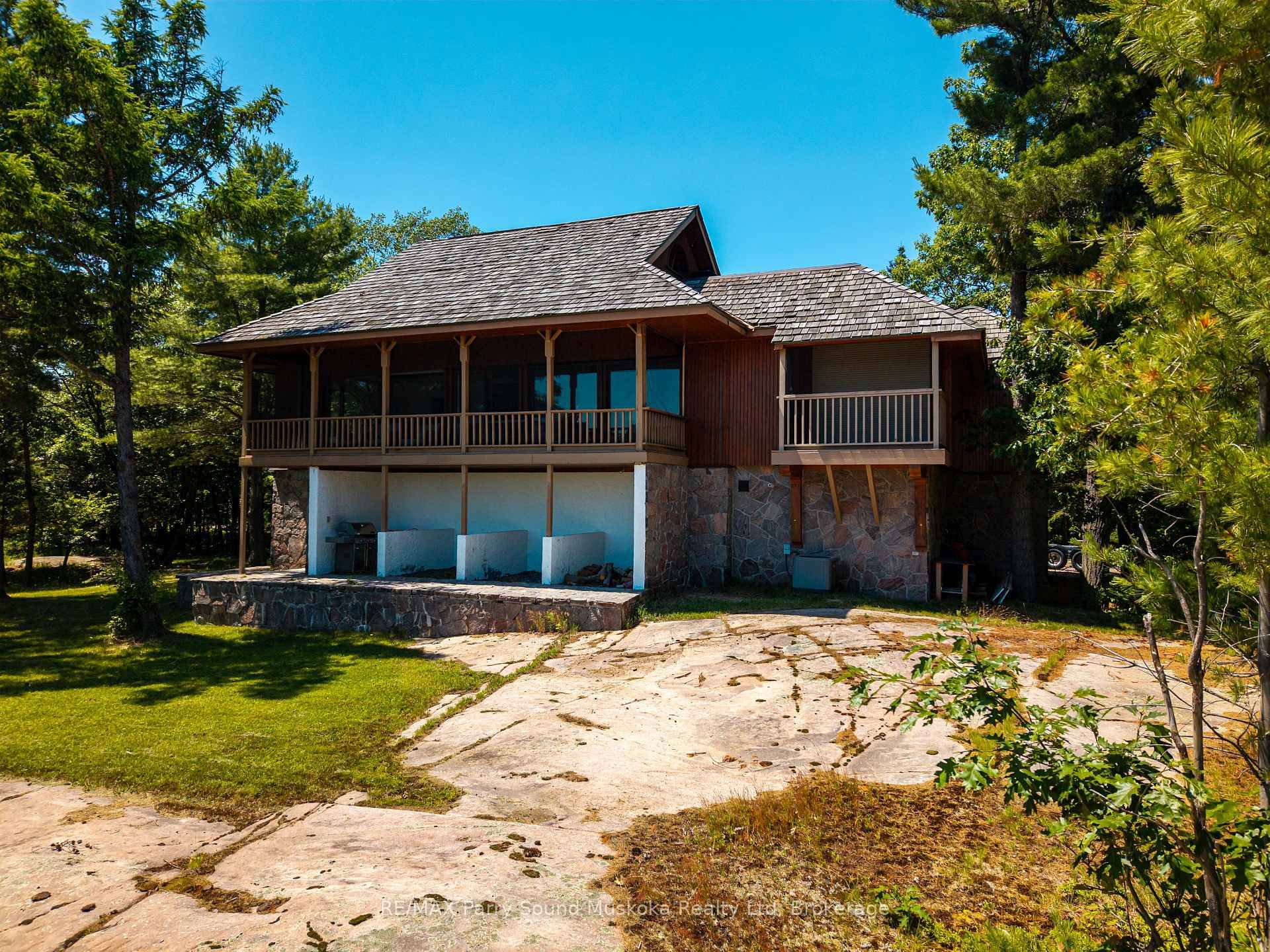 This is a one of a kind Georgian Bay retreat with exceptional privacy, sitting on over 2 acres of wooded property right next to the pristine woodlands of Killbear Provincial ...