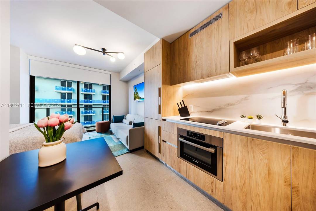 Fully furnished and equipped studio at The Crosby Miami.