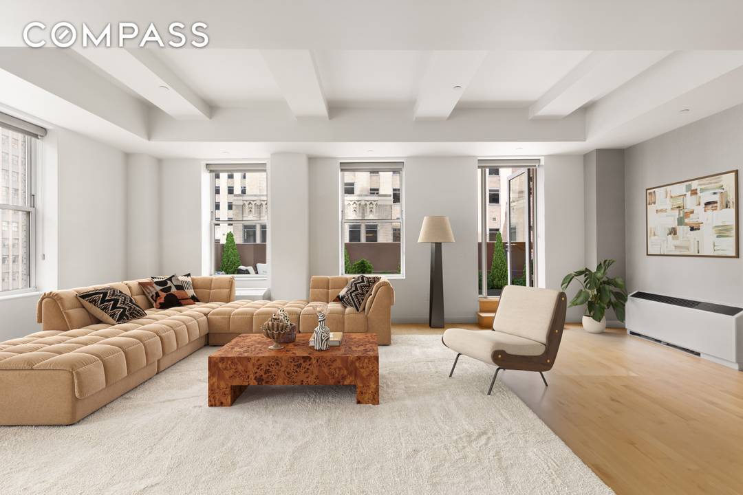 THE APARTMENT Welcome to this beautifully maintained and move in ready 3 bedroom, 2 bathroom corner residence at the iconic 15 Broad.