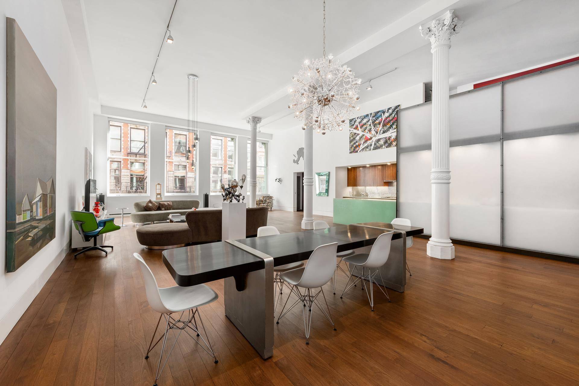 Awe inspiring scale, 16 foot ceilings, and brilliant condition come together in the heart of historic SoHo !