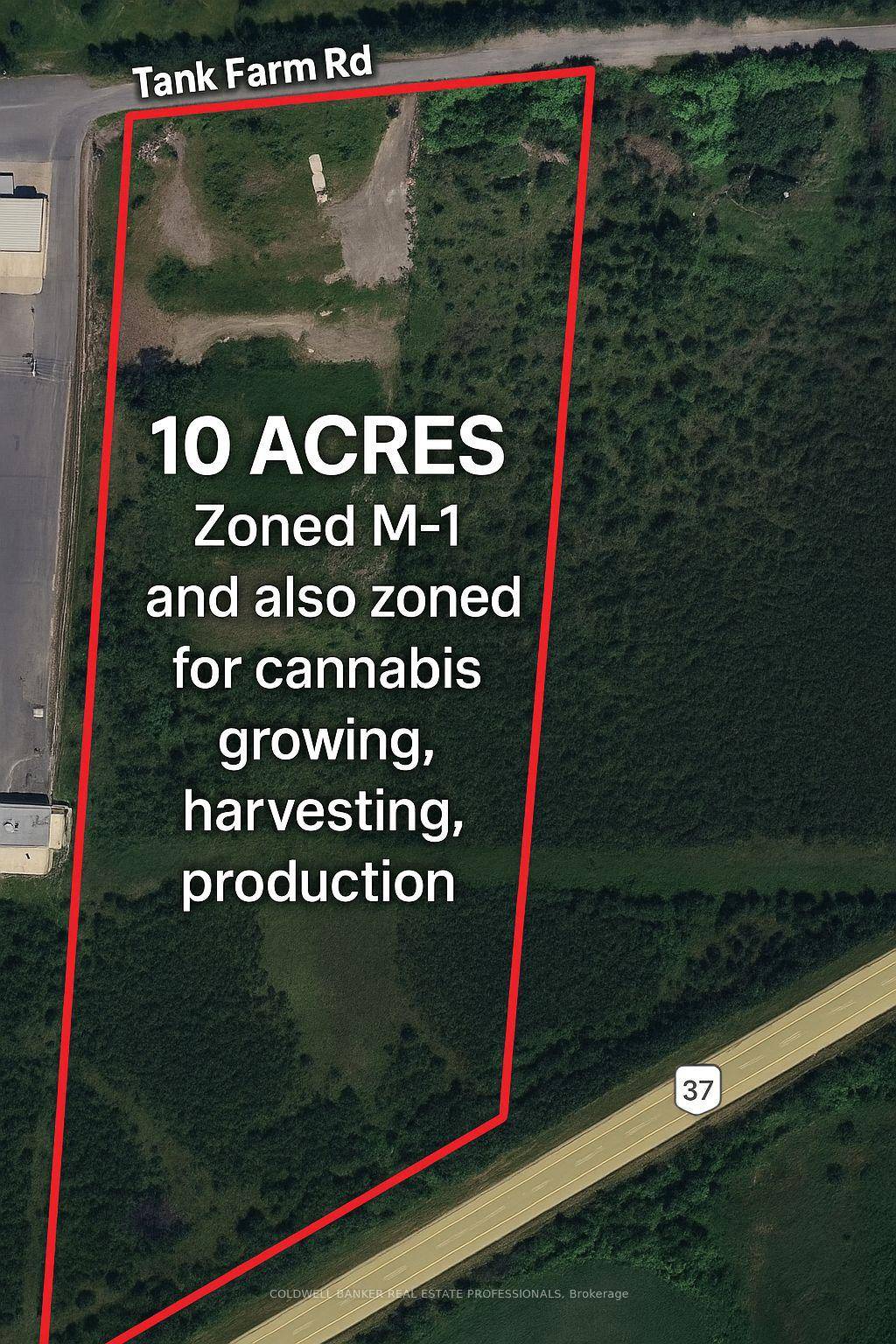 10 acre industrial lot located at 107 Tank Farm Rd, Belleville, ON K8N 4Z6 offers a prime opportunity for a wide range of industrial uses.