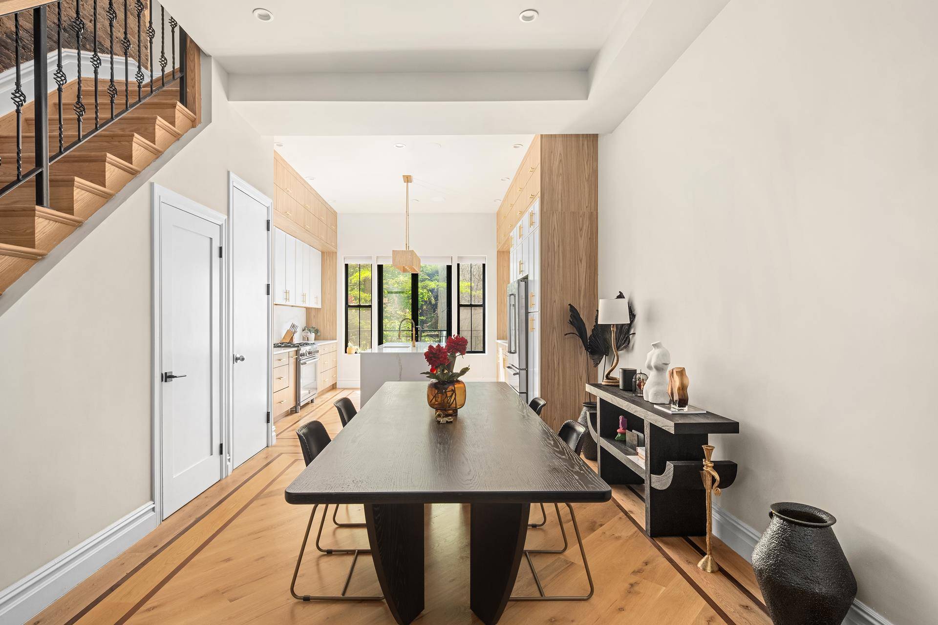 Discover the best of Brooklyn living in this breathtaking four story brownstone spanning 3183 sq.