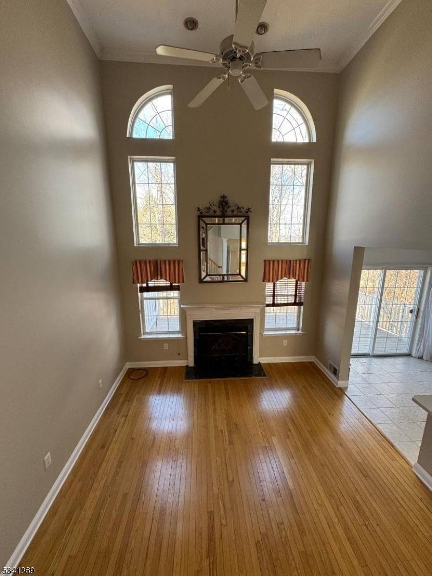 Large private lot w woods views.