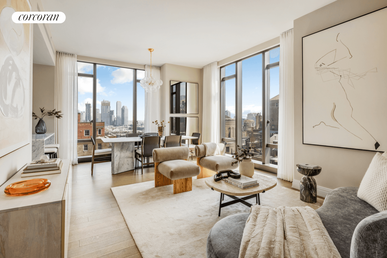 IMMEDIATE OCCUPANCY. 22A is a CORNER 3BR 3.