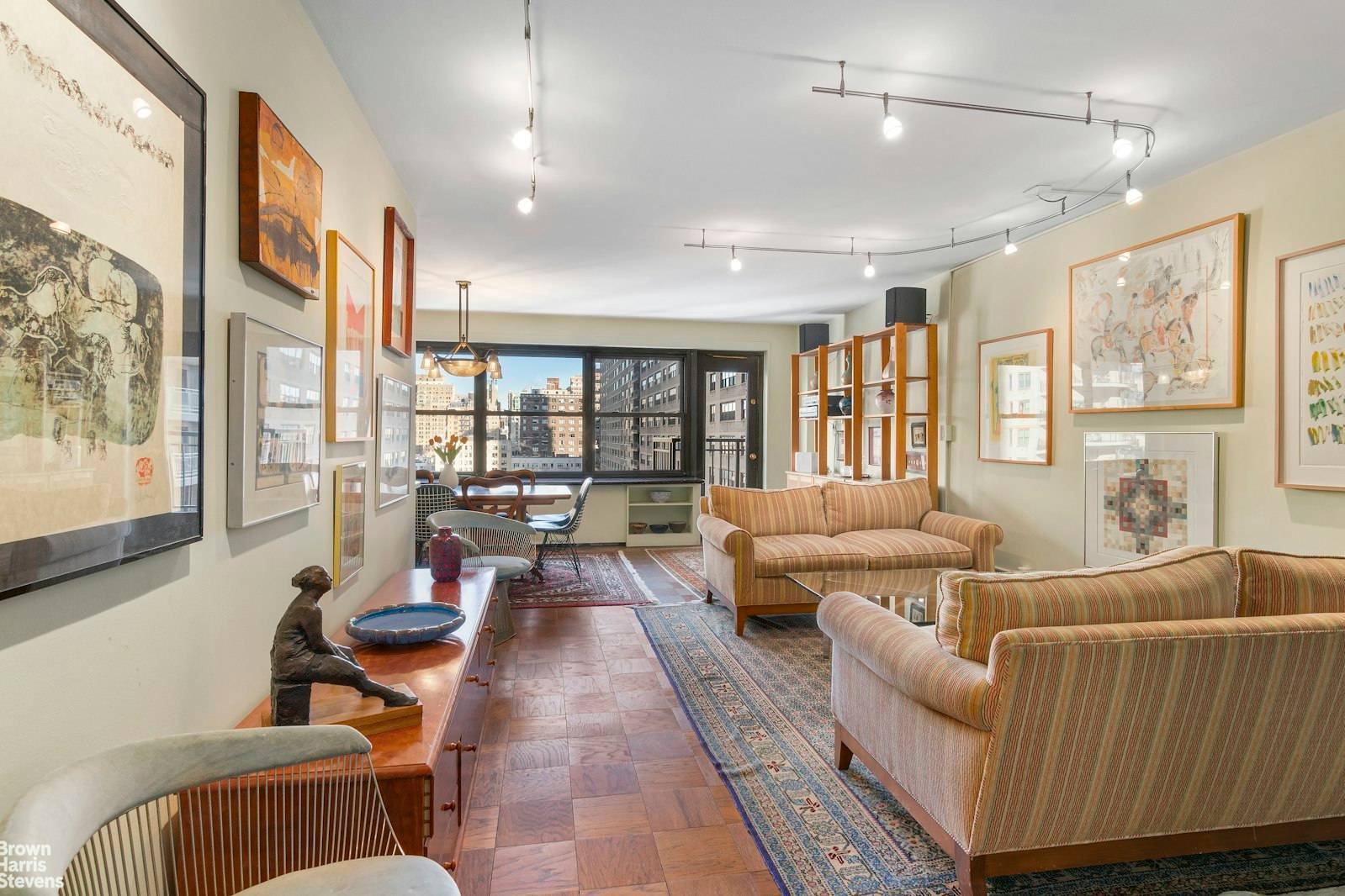 Beautiful northern light fills this generously proportioned 2 bedroom, 2 bath apartment in this convenient West End Avenue Lincoln Towers co op on West 66th Street.