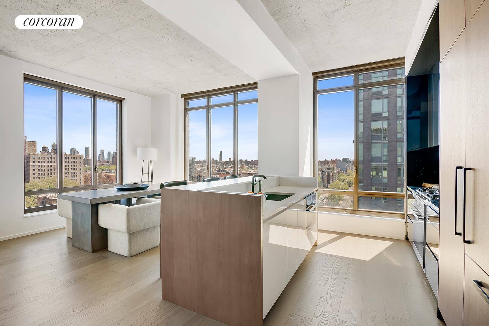 IMMEDIATE OCCUPANCY. Residence 10C is a perfectly designed corner, 1, 770 square foot, three bedrooms with three full baths and a powder room for guests.