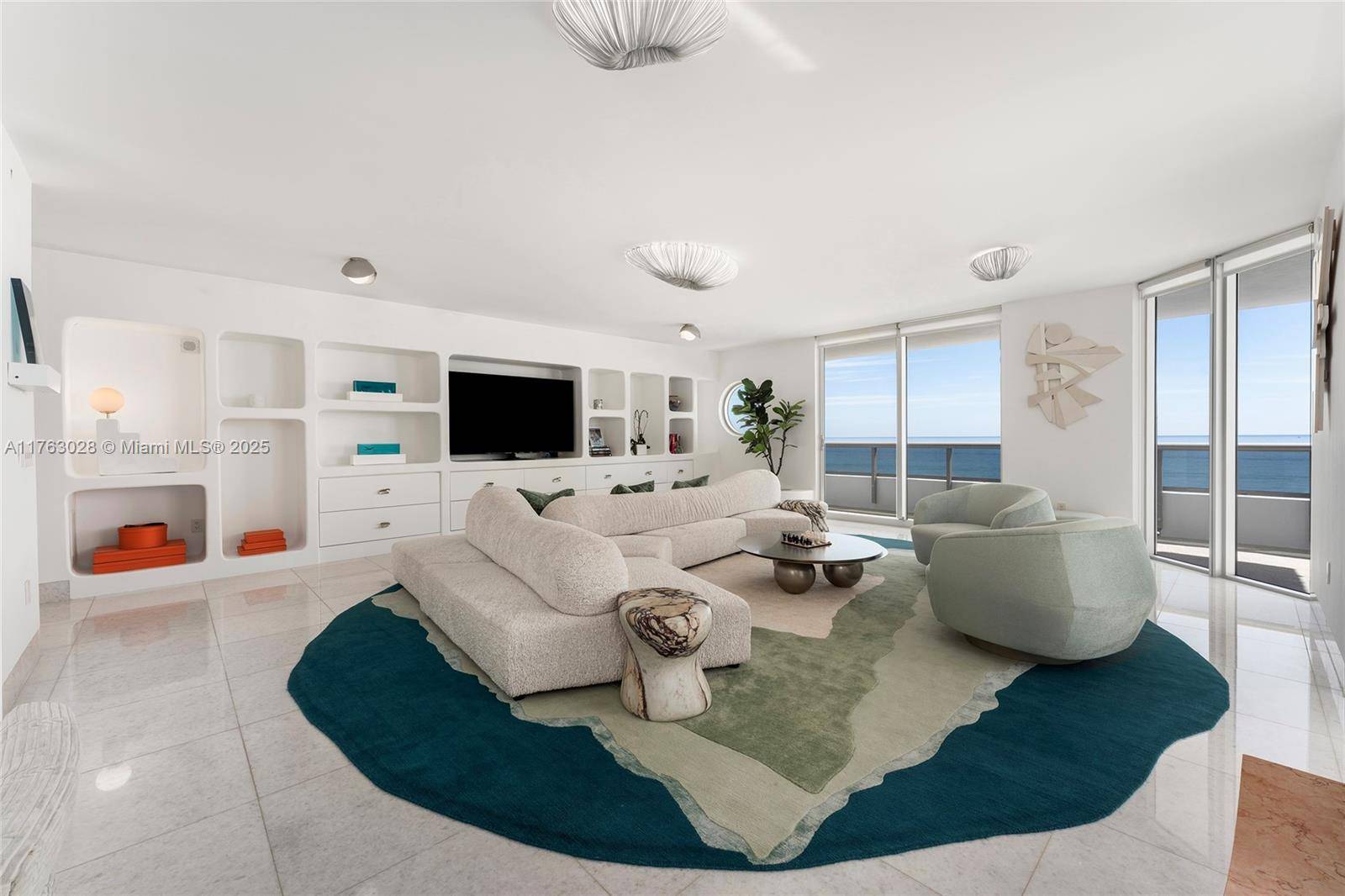 This exquisite 4, 599 SF unit at Villa Di Mare, an exclusive oceanfront boutique building with only 12 private units, offers 5BR 6.