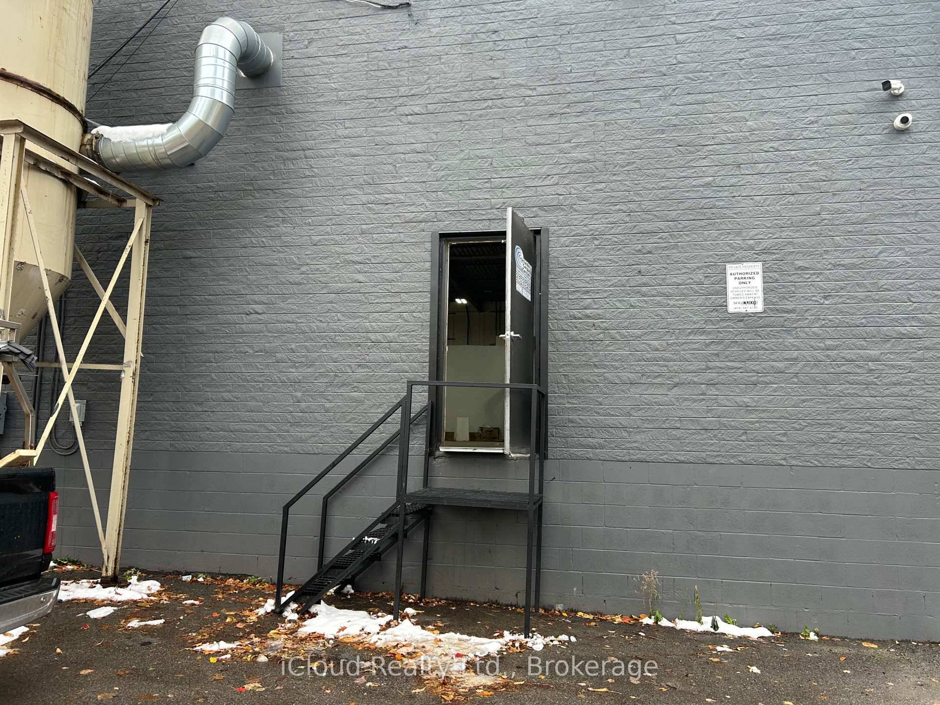 Industrial shell space in commercial industrial building located in busy industrial area of Brampton.