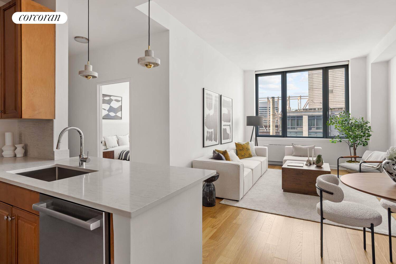 Welcome to PH2E, a striking 1 bedroom penthouse with panoramic southern views.