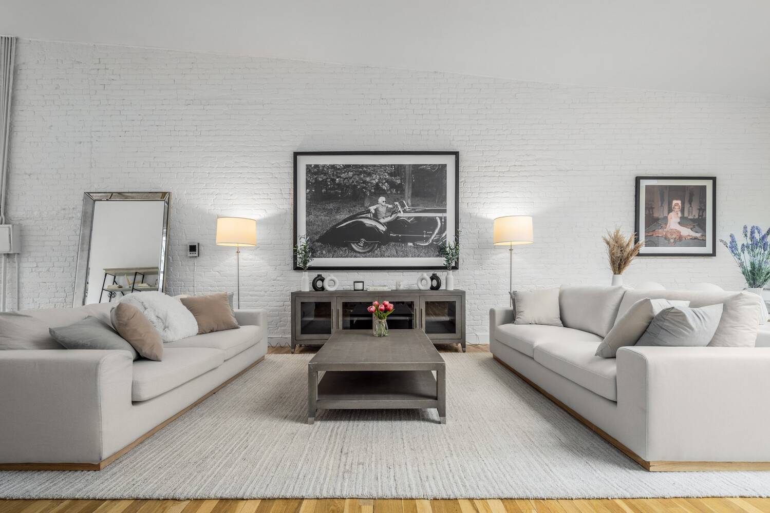 Opportunity awaits for you to create your own Duplex loft of approximately 4100 sq ft for both floors with outdoor space and a decorative fireplace.
