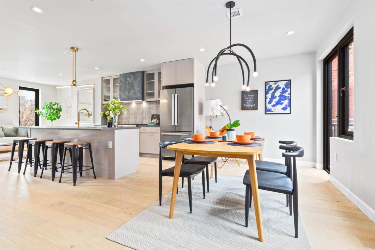 Step into this farmhouse inspired, freestanding 2 family townhouse nestled in coveted Park Slope South.