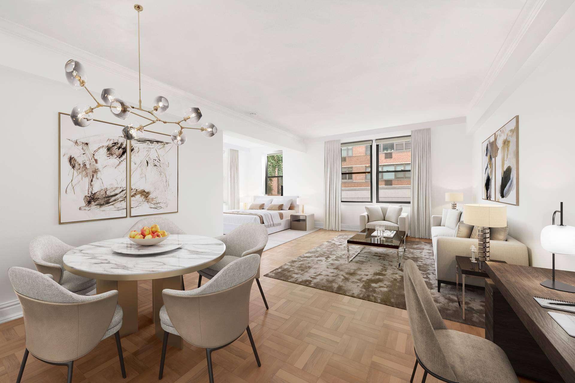 Welcome to this beautifully appointed alcove studio in the heart of Greenwich Village, offering the versatility and comfort of a 1 bedroom apartment.