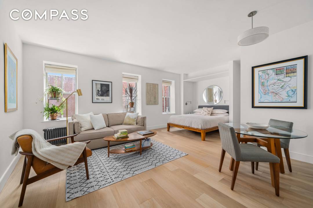 Welcome to 99 Bank Street, 7E, an exquisite studio apartment that embodies the essence of modern West Village living.