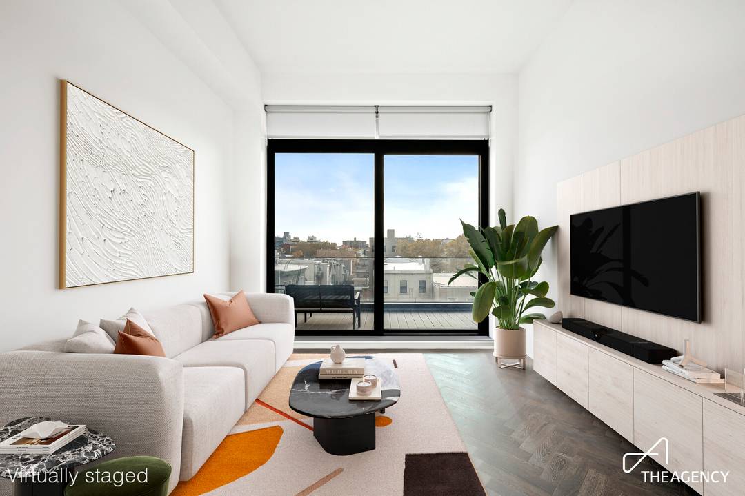 Sun Drenched 24' Long Private Terrace amp ; Soaring 12' Ceilings Open the oversize 10' custom door from the exquisite designer hallway and your eyes are immediately drawn to the ...