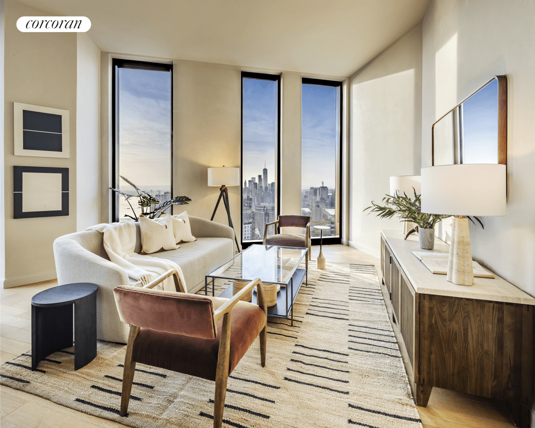 Immediate Occupancy. Designed by award winning SHoP Architects, residence 53A is a generously proportioned 1, 266 SF northwest facing two bedroom, two and a half bathroom home with ceiling heights ...