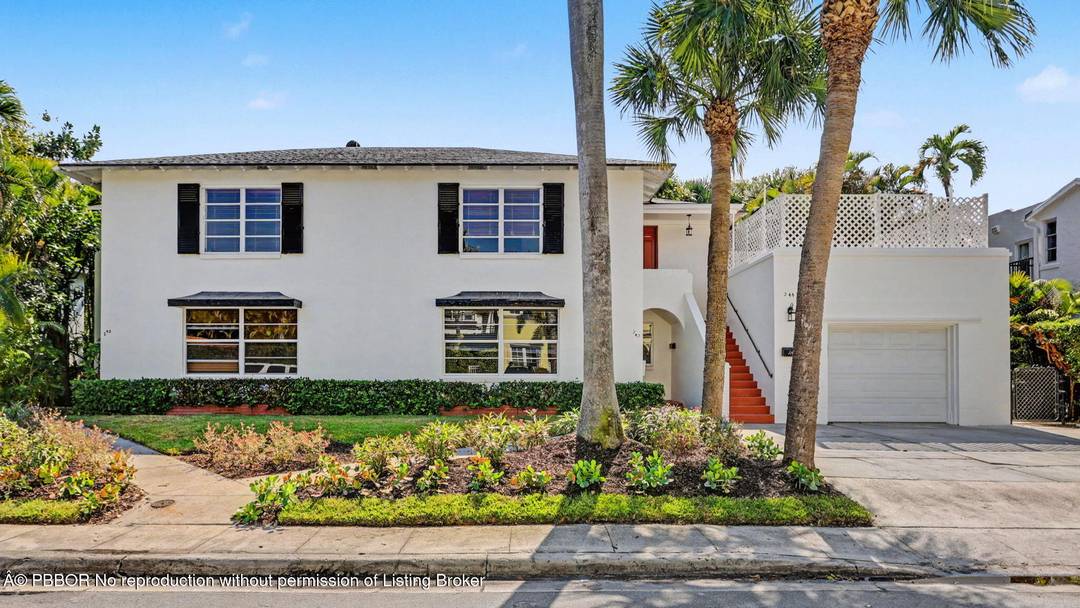 Ideally positioned on a 100' x 85' lot in one of Palm Beach's most coveted in town locations, this meticulously maintained two story CBS construction multifamily property offers exceptional versatility ...