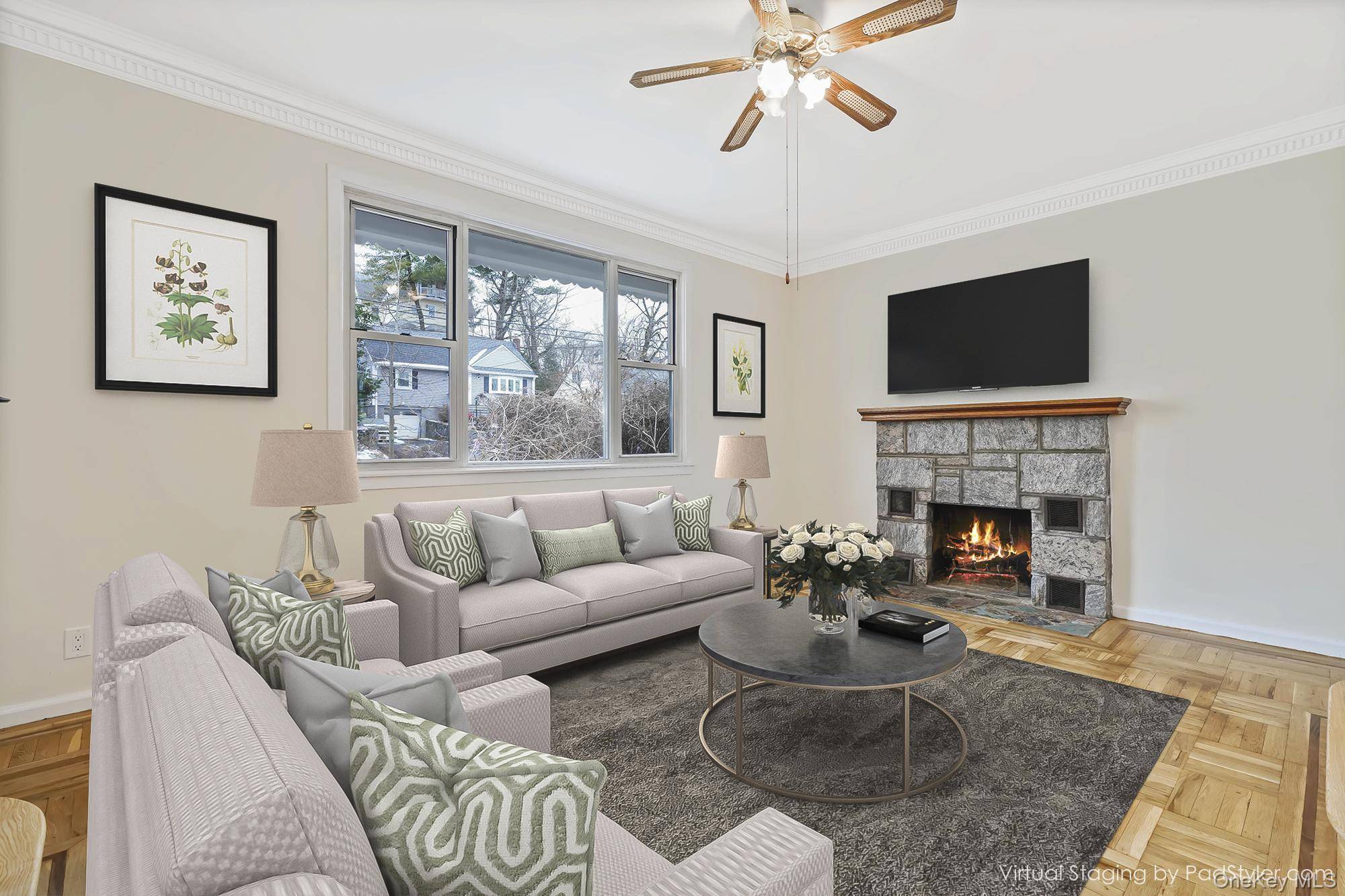 This charming three bedroom, three bathroom ranch is situated on a tranquil street in Ardsley.