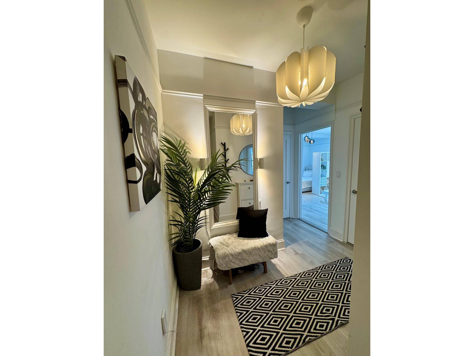 Just Listed ! Move right in to this oversized, sun drenched prewar corner studio offered fully furnished and available for an August 1st lease start.