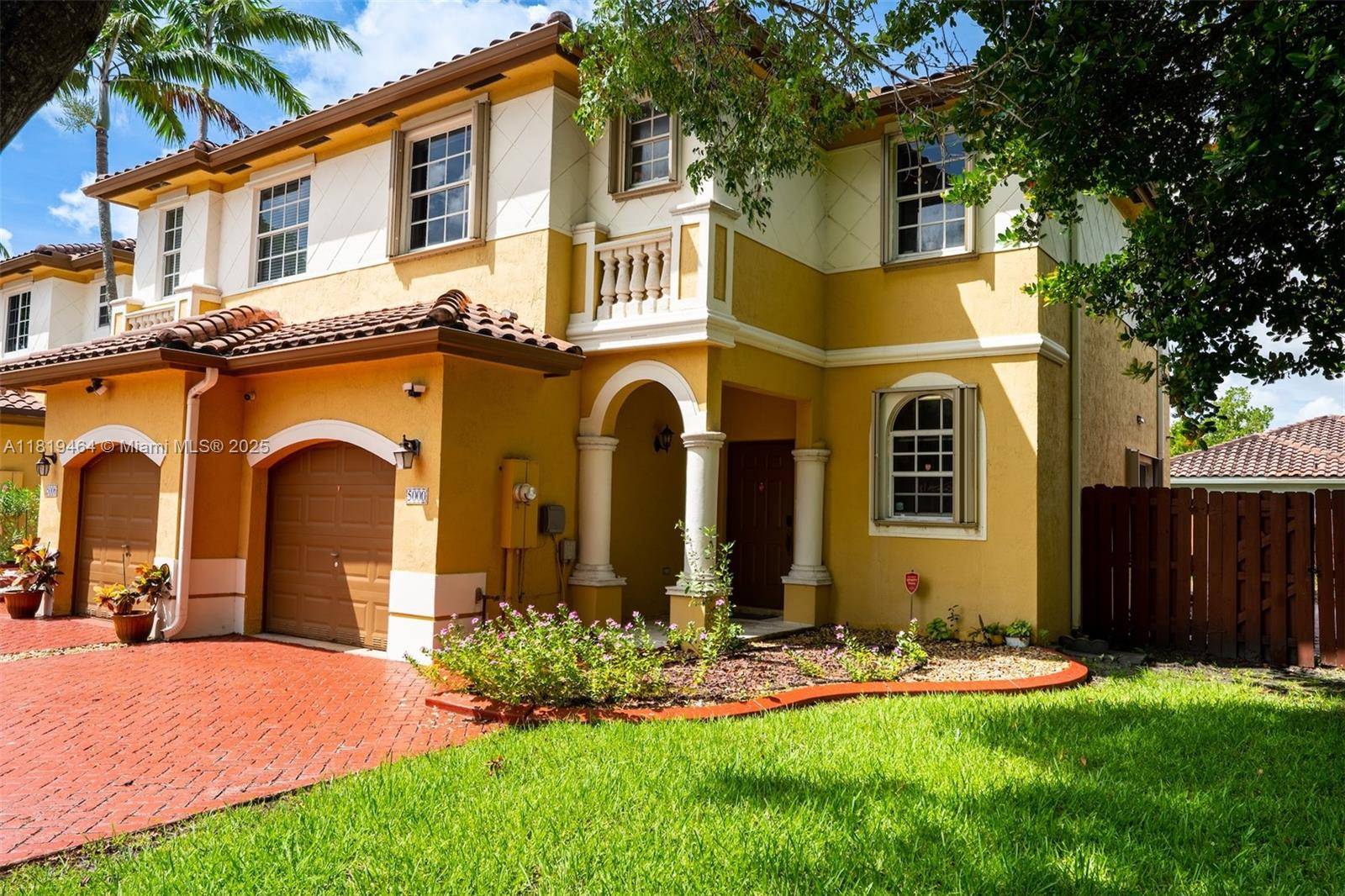 Showings start 8 20 25. Welcome to this beautiful, corner townhome located in the desirable manned gated community of Santorini at Vizcaya.
