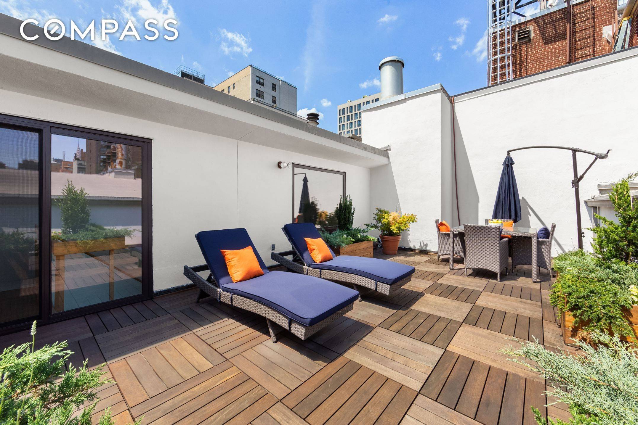 Breathtaking, expansive PRIVATE OUTDOOR TERRACE !