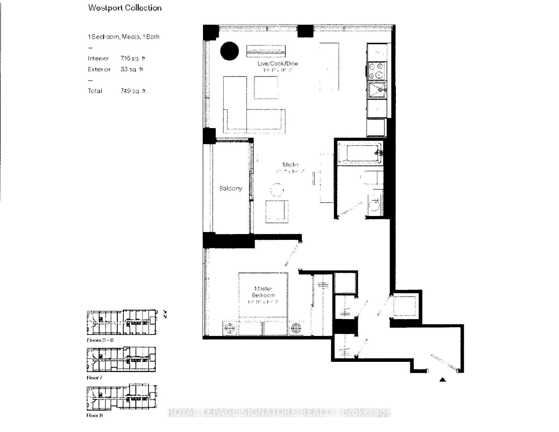 Corner Unit 716 SF 1 bed, 1 bath 2 Balconies Experience elevated urban living in this sun filled 716 sq.