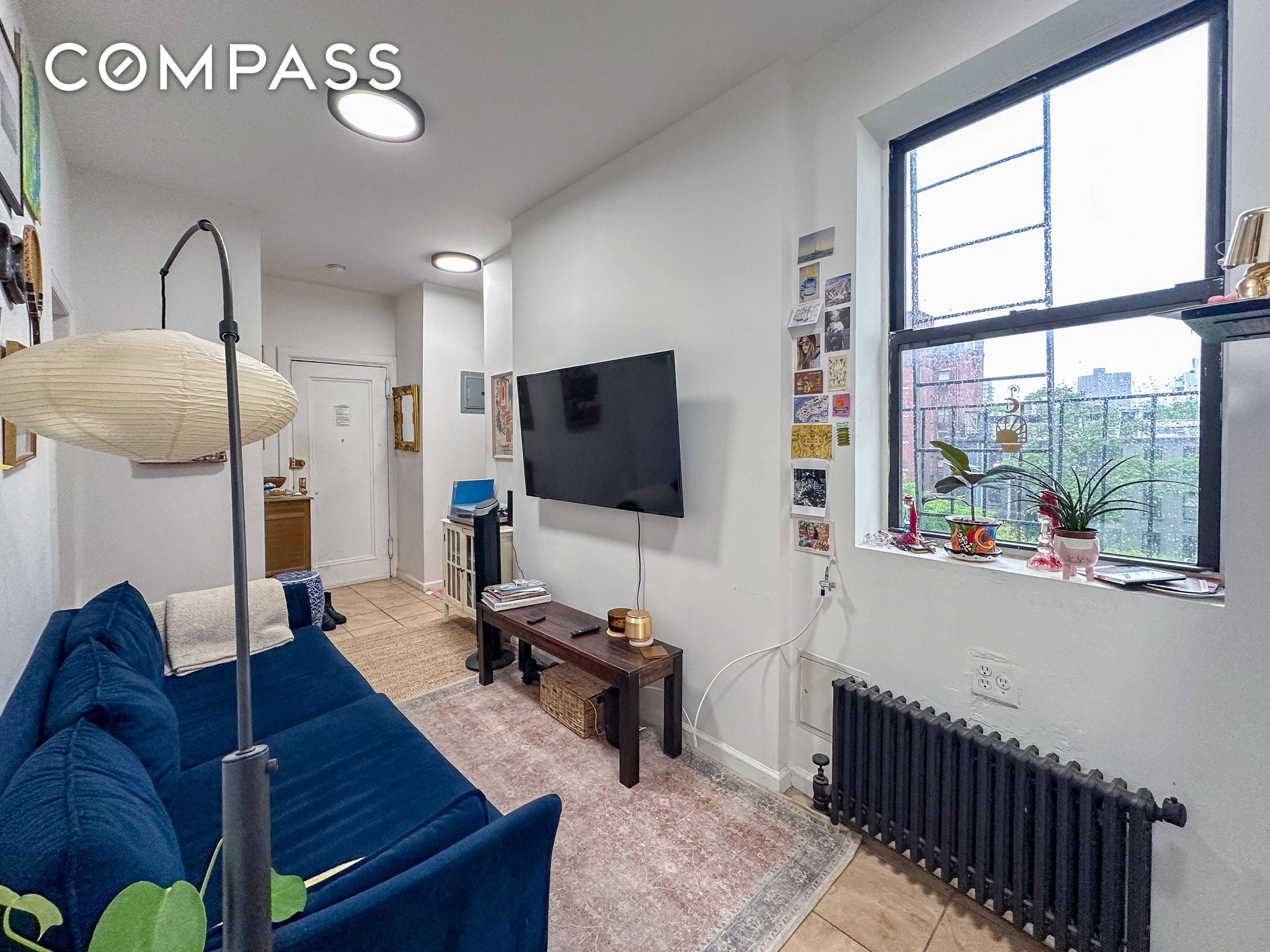 Sunny 3BR in prime East Village Windowed kitchen and bath Closets in each bedroom Exposed brick, hardwood floors Sorry, no pets