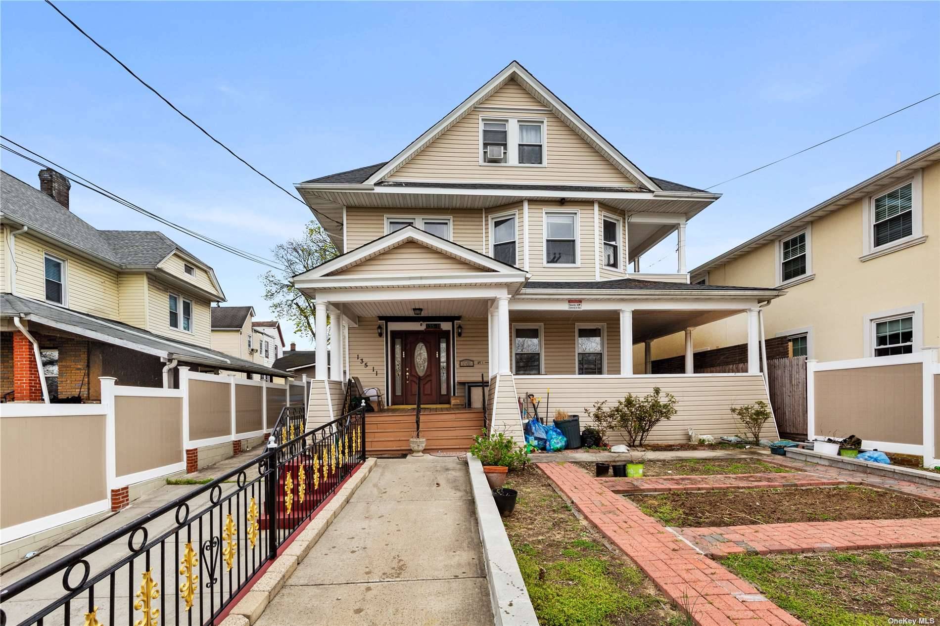 WELCOME TO A CHARMING AND SPACIOUS 2 FAMILY HOUSE IN THE HEART OF SPRINGFIELD GARDEN SITUATED IN A TRANQUIL NEIGHBORHOOD OF SPRINGFIELD GARBEN.