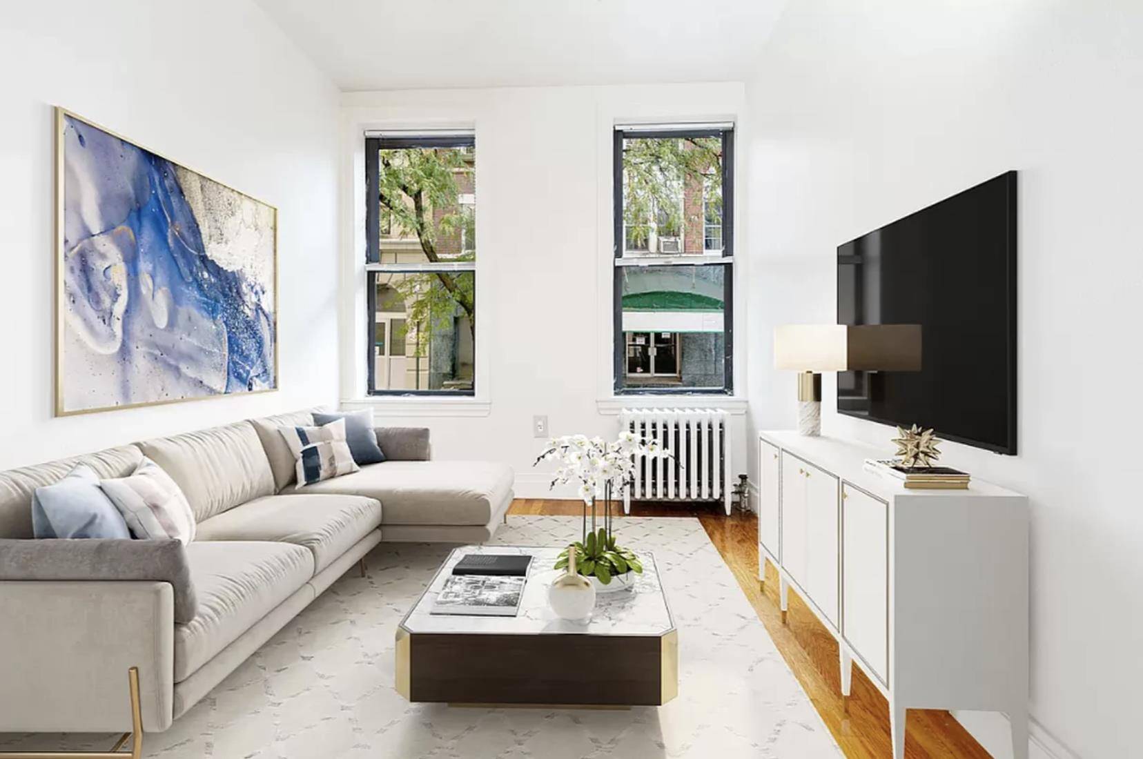 BRIGHT amp ; SUNNY south facing split 2 bedroom 1 bathroom apartment in the HEART of Hell's Kitchen.
