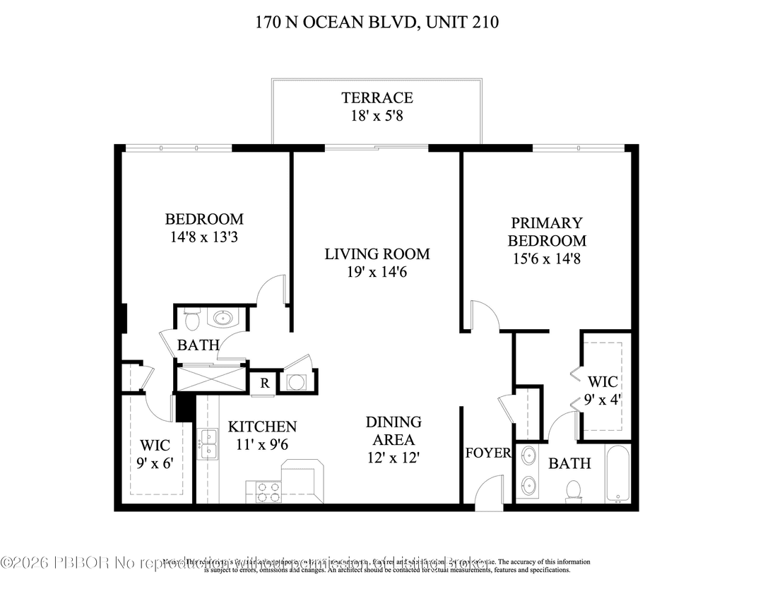 2BR 2BA residence at Ocean Towers North offering the best of Palm Beach coastal living.