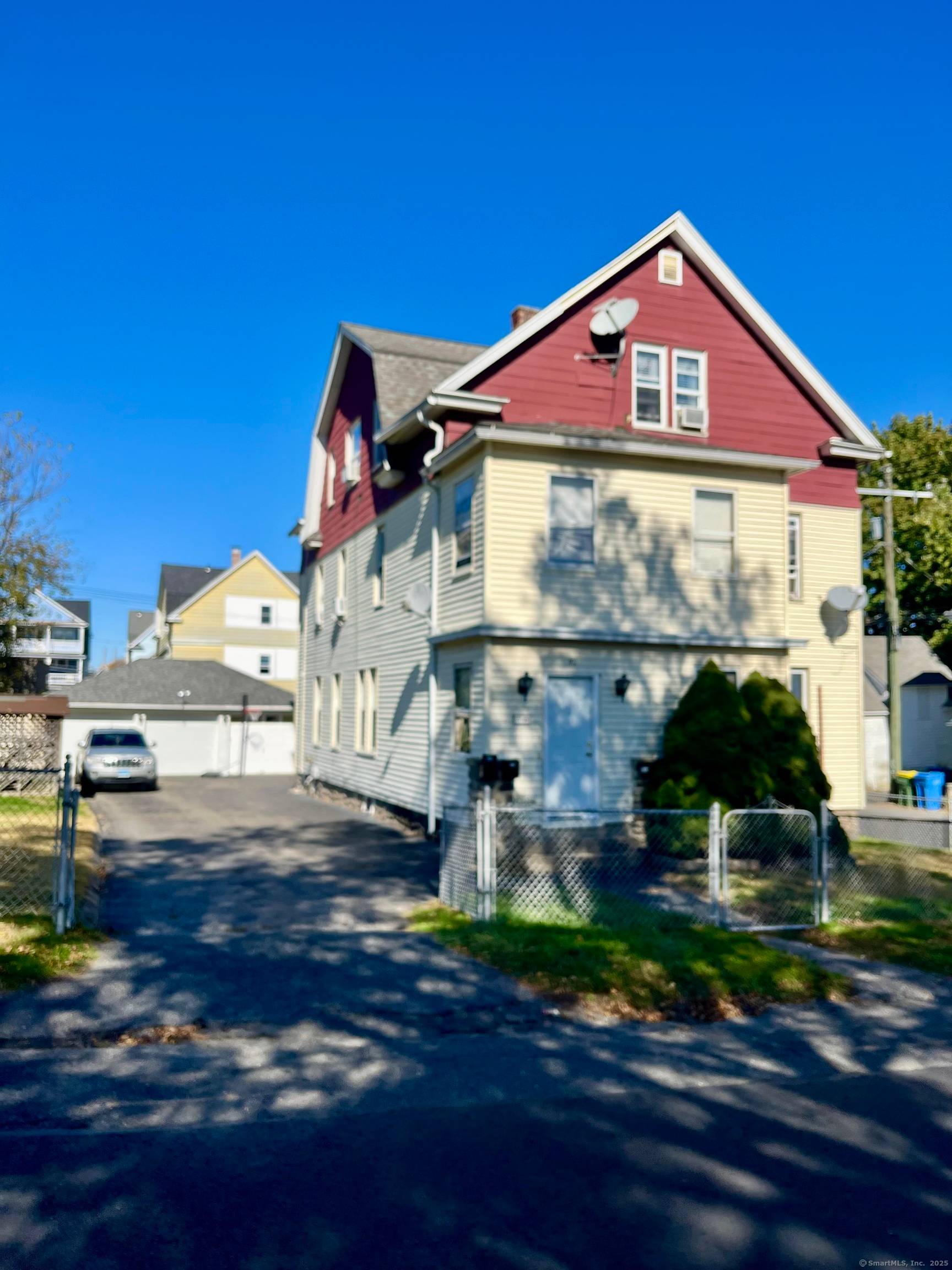 TOWN PLOT 3 FAMILY WITH A 3 CAR GARAGE EXTRA LOT 1st FL HAS 6 RMS, 3 BEDS, OIL BOILER 2nd FL HAS 5 RMS, 2 BEDS, 2 GAS HEATERS ...