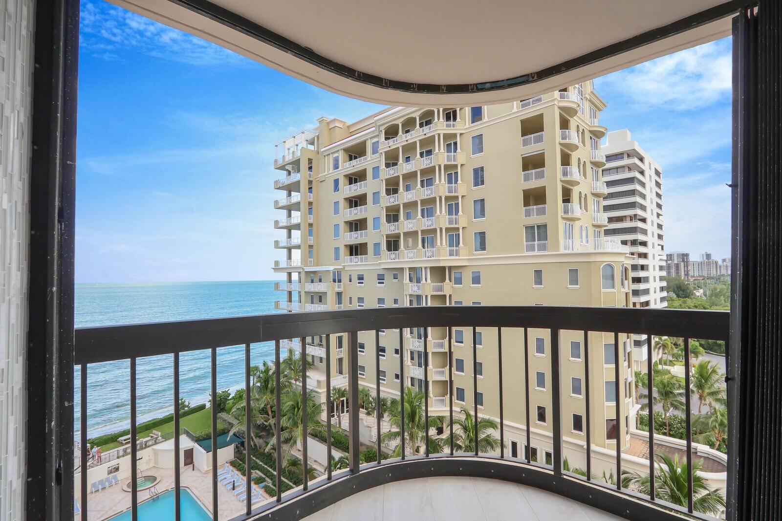 Direct Ocean Intracoastal Views Totally Renovated 2 Balconies Water Views from EVERY ROOM Garage Parking.