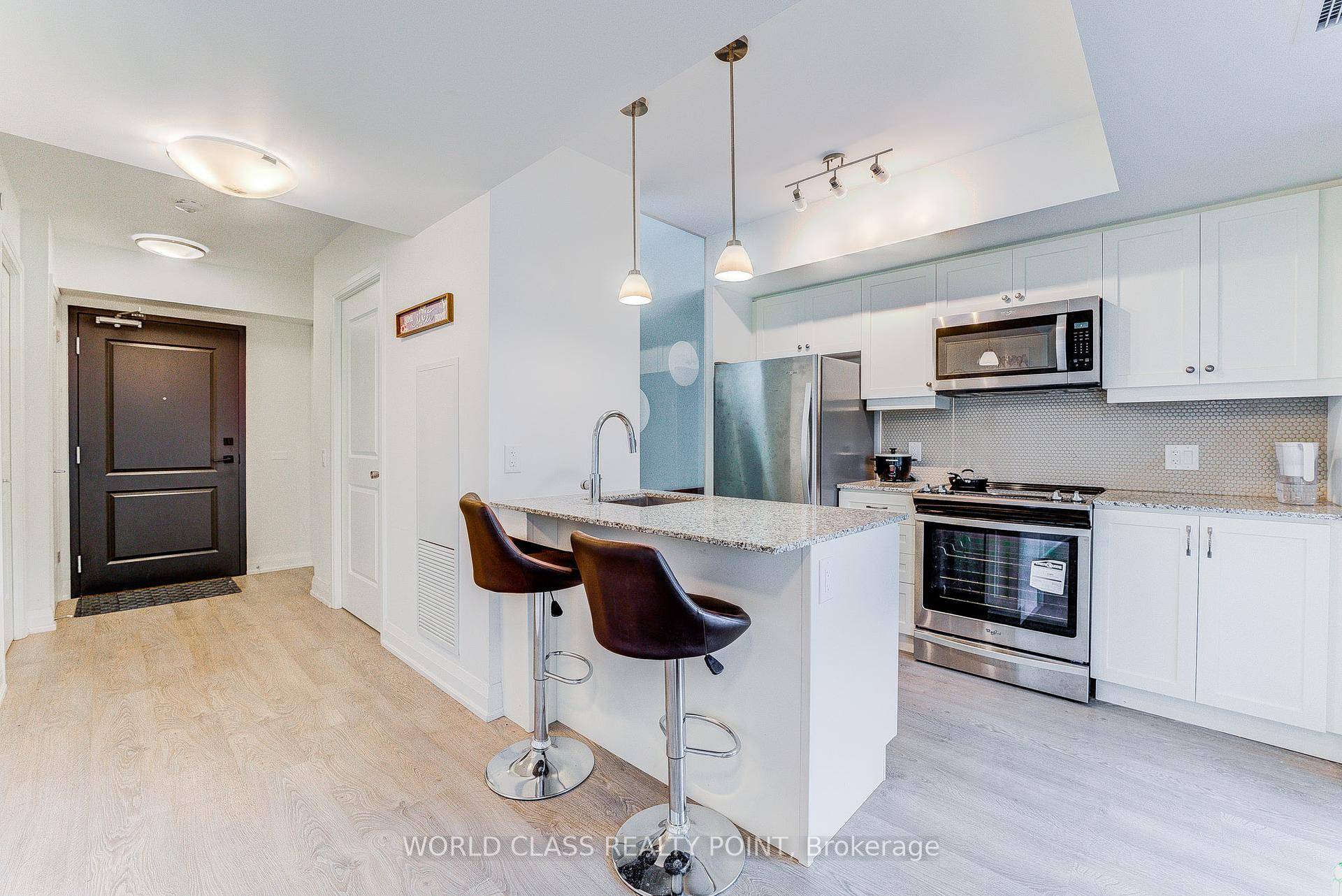 South Facing Suite with lots of natural light that comes in through floor to ceiling windows.