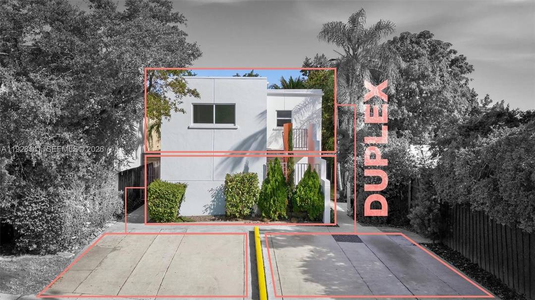 This architect designed duplex is perfectly situated between the coveted areas of Coconut Grove and Brickell.