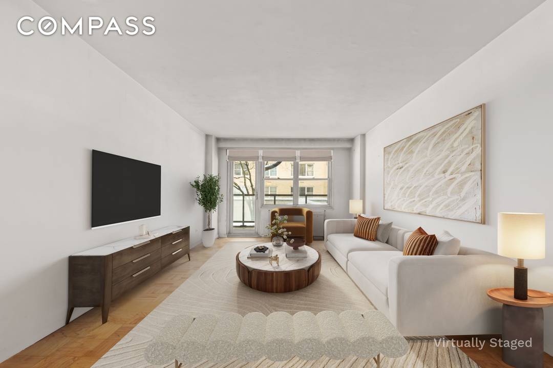 A truly special, oversized one bedroom, one bathroom cooperative home with an expansive balcony in a prime Upper East Side location.