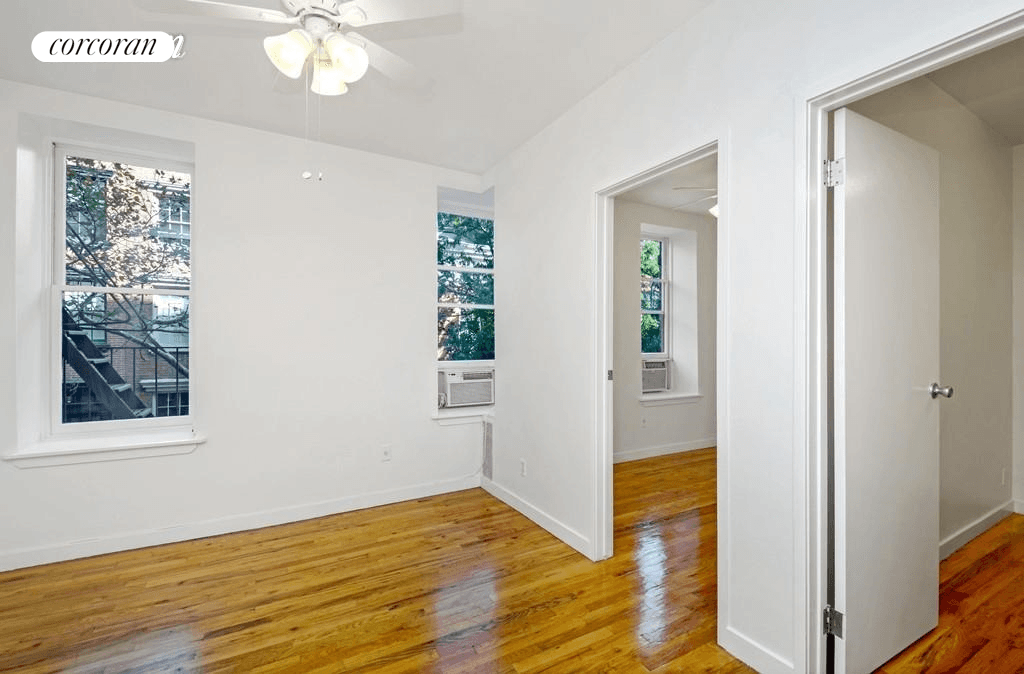 Located at the crossroads of Bank and West 4th Street, this corner 2 bedroom apartment is just one flight up and ready for immediate move in !