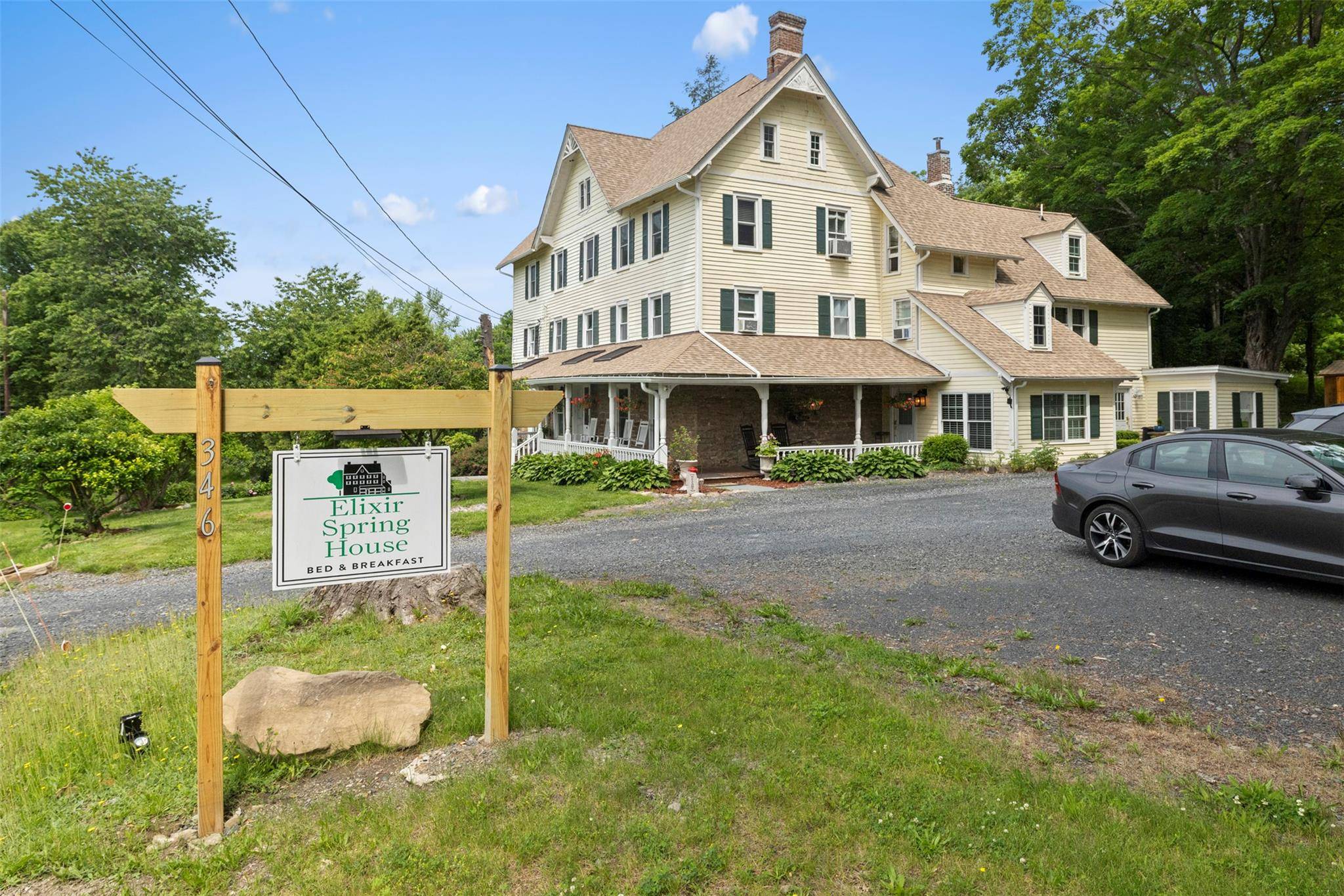 The Historic Clintondale Elixir Spring House A timeless treasure, the historic Clintondale Elixir Spring House originally built in 1790 is a rare and remarkable offering to the market.