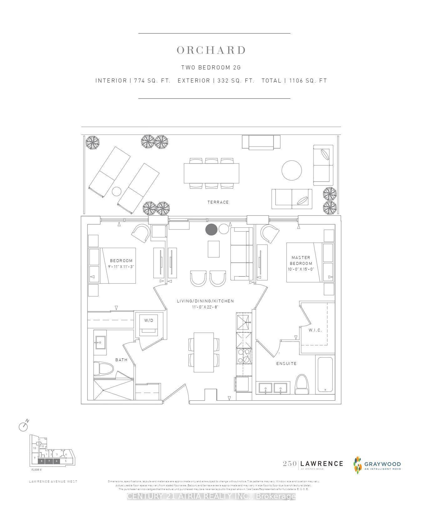 BUILDER DIRECT NEW CONSTRUCTION GST REBATE FOR ELIGIBLE PURCHASERS Spacious Two Bedroom Suite At 250 Lawrence At Avenue Rd By Graywood Developments.
