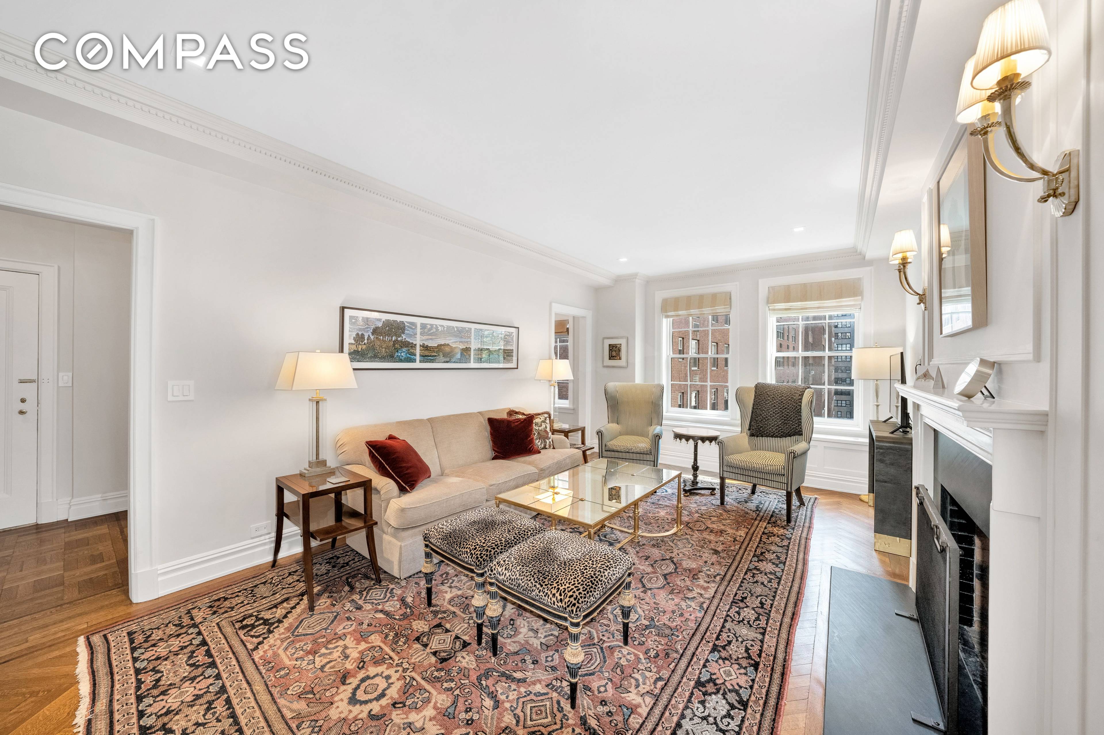 An impeccably renovated home in one of Rosario Candela s finest buildings, 14 Sutton Place South.