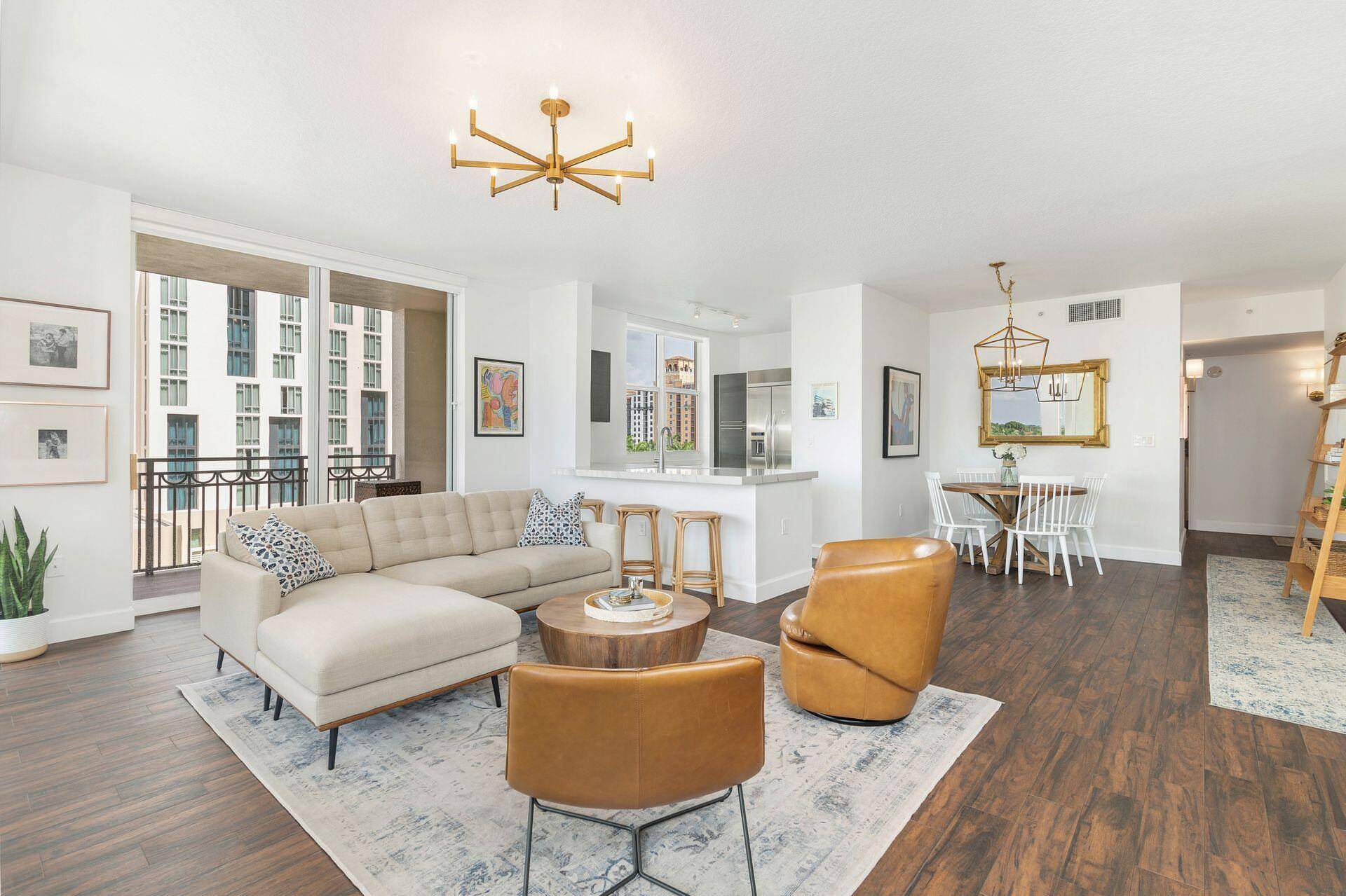 Beautiful southwest facing, pristine three bedroom apartment with incredible natural light and sweeping southern views.