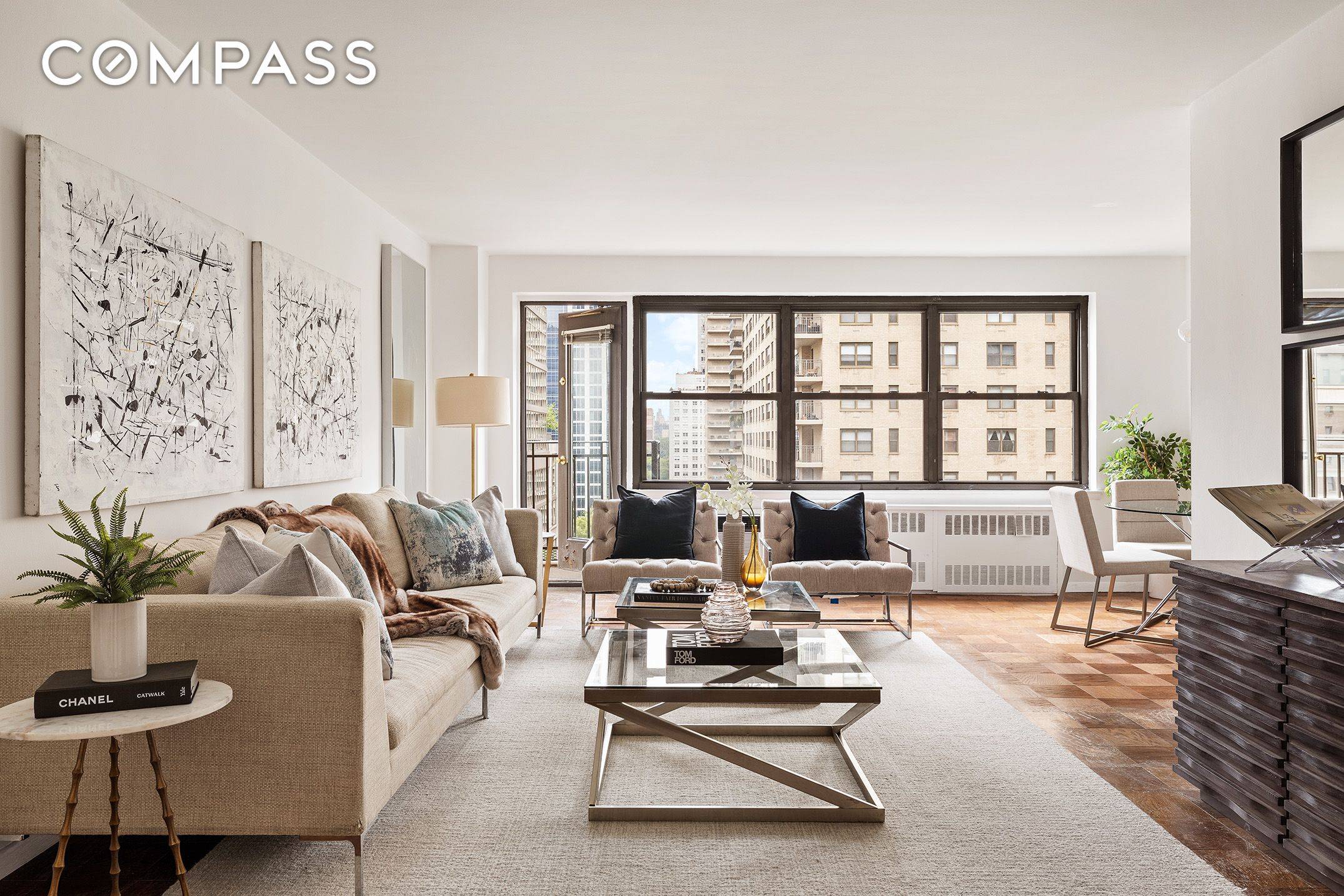 Bright Corner 2BR 2 Baths with Terrace and Renovated Kitchen at Lincoln Towers Welcome to Residence 16D at 185 West End Avenue, a spacious and sun drenched two bedroom, two ...