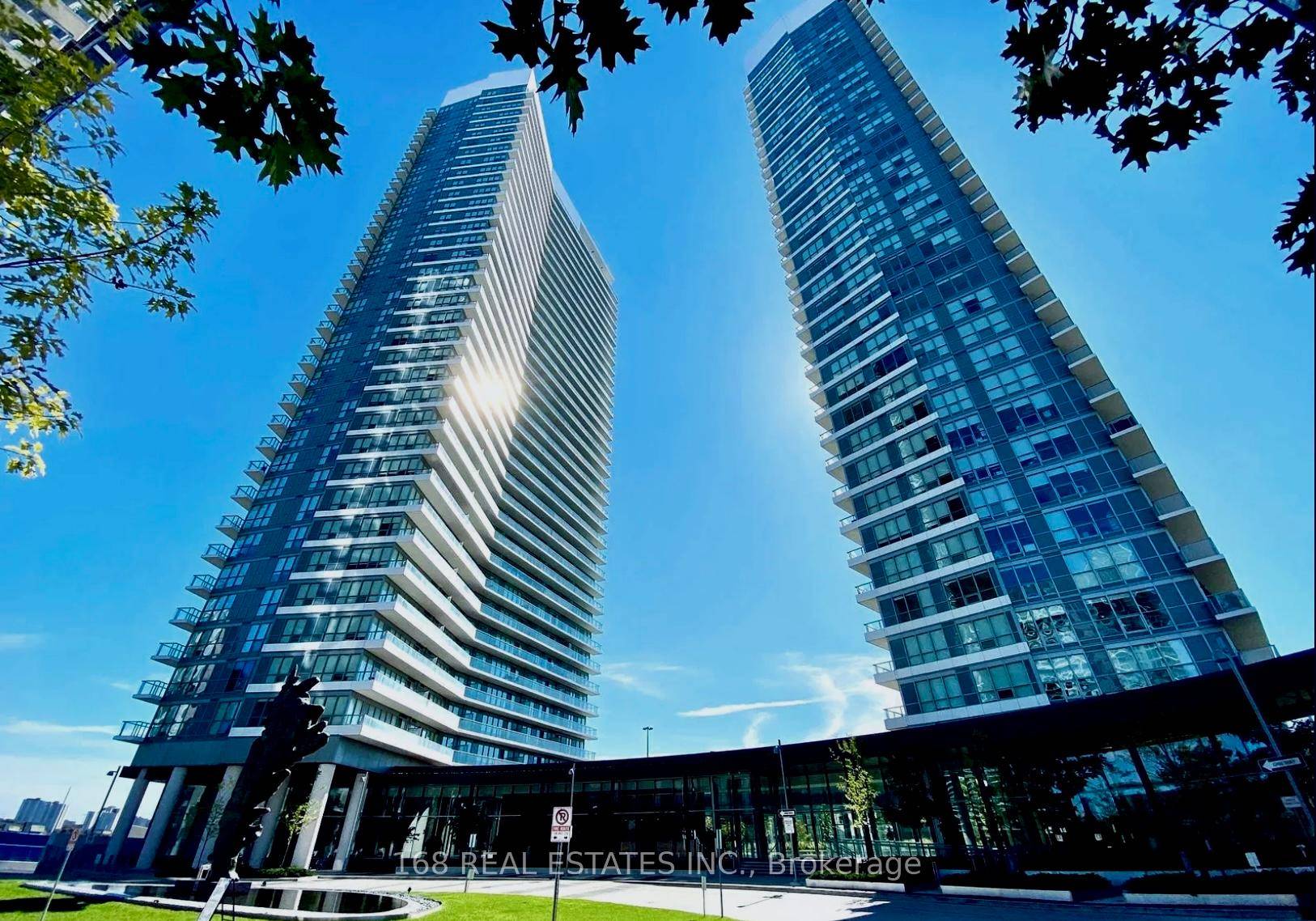 Stunning luxury 2 bedroom, 2 bath corner unit in North Yorks prestigious Condominiums by Concord Adex, featuring breathtaking southwest views from a high floor, 9 ft ceilings, a large balcony, ...
