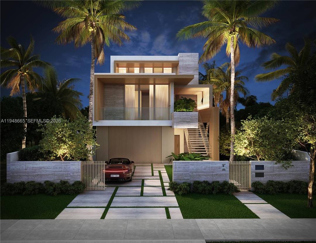 Brand new waterfront architectural masterpiece under construction on exclusive, gated Palm Island.