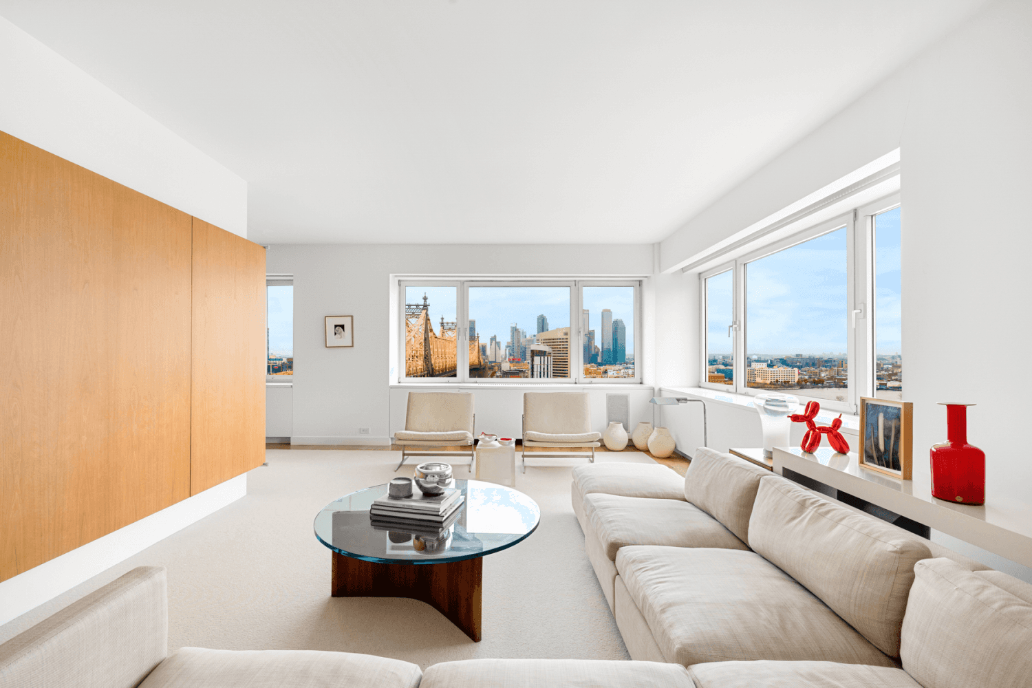 Be immediately dazzled by natural light and sweeping East River views upon entering this spacious 4 Bedroom 3 BR plus sizable service bedroom 4 Full Bath home in Sutton Place.