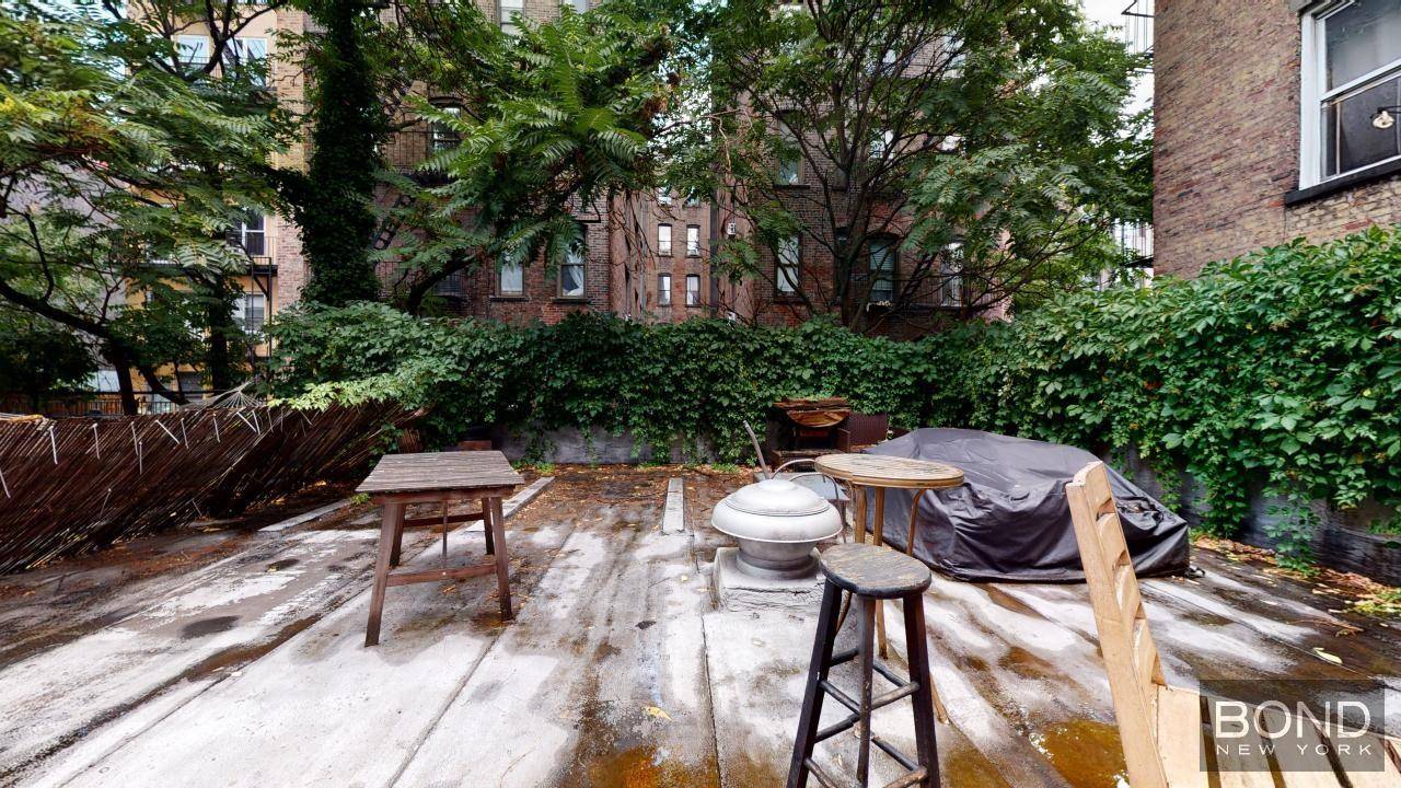 Spacious two bedroom apartment with a huge, 1200 square foot outdoor space in prime East Village.