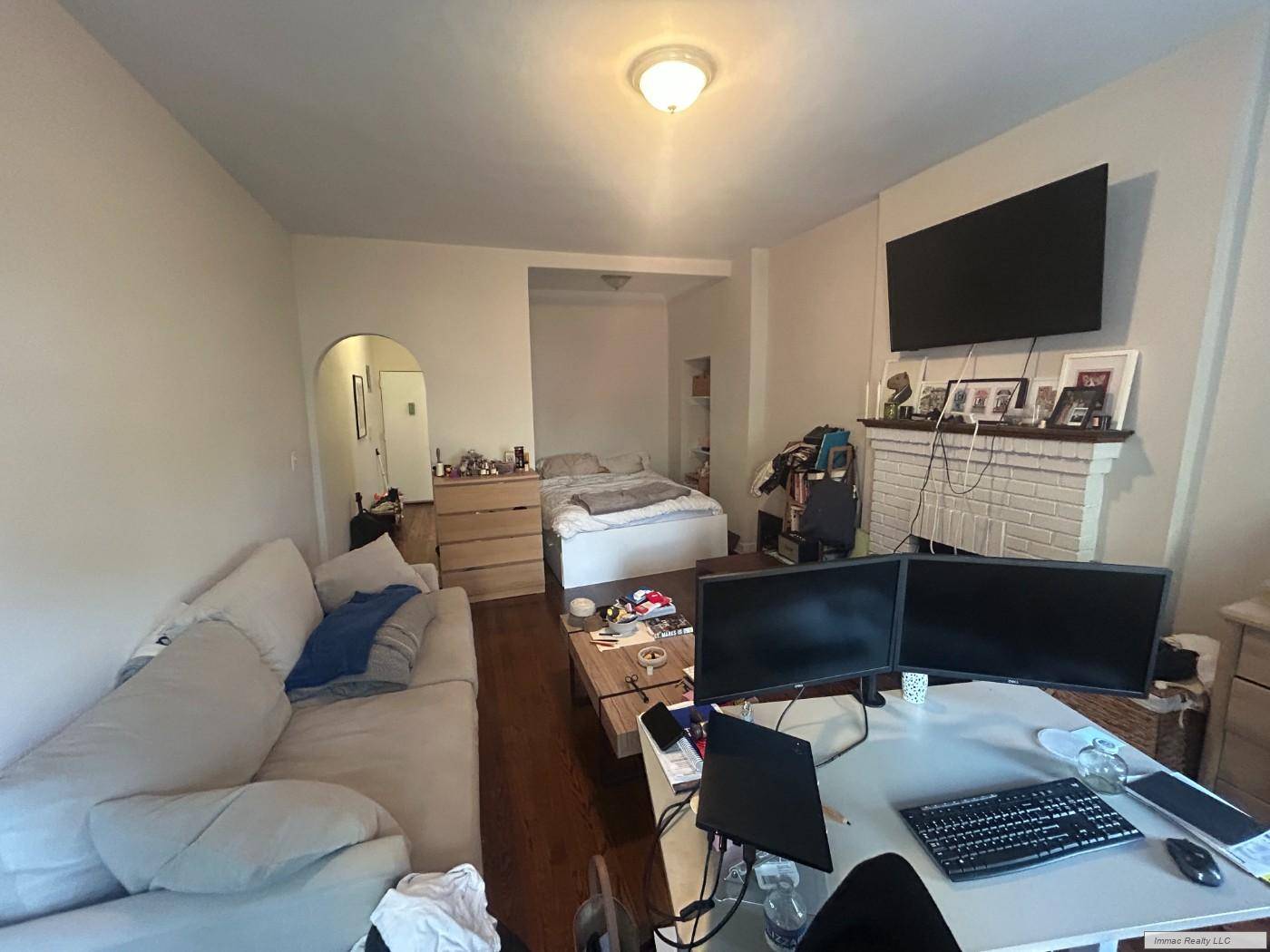 AVAILABLE MID AUGUSTWest 10th ST Between 7th and Waverly Please Large Alcove Studio with separate kitchen Fantastic new studio on quiet 10th Street, with loft height ceilings.