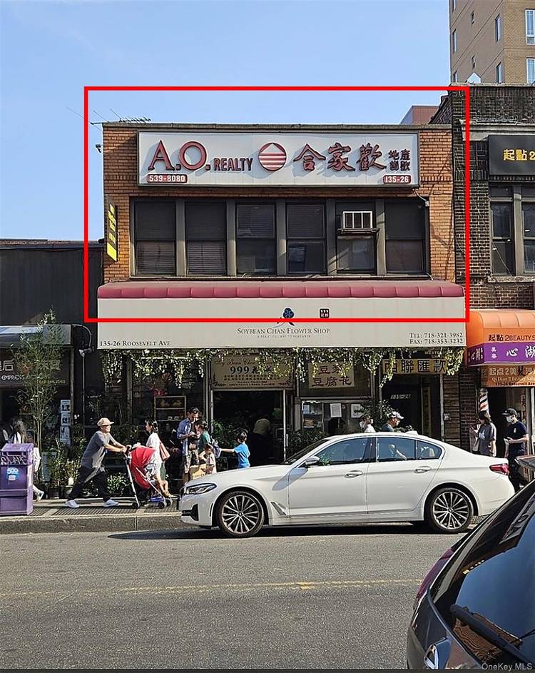 Prime high visibility second floor commercial space located in the heart of Flushing, offering approximately 1, 690 sqft of versatile area.