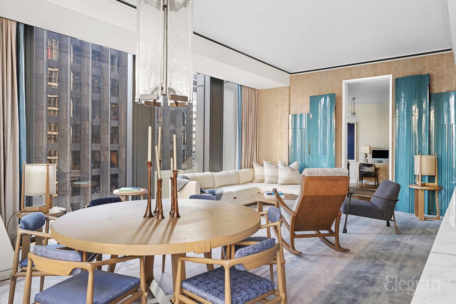 Configurable as a 3, 4, or even 5 bedroom residence, this half floor residence is one of a kind at the iconic 53 West 53, designed by renowned architects Jean ...