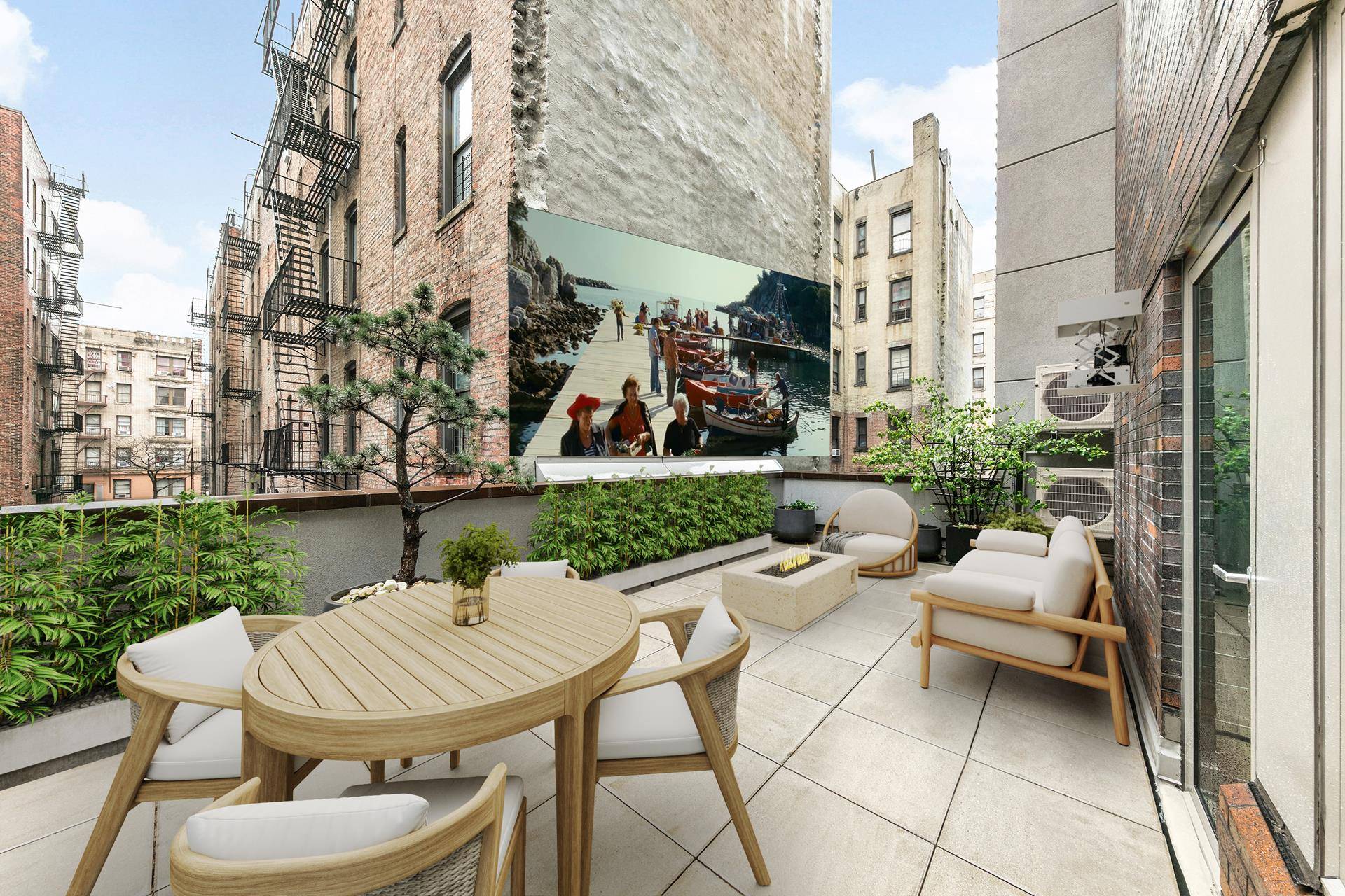 Private Terrace Low Monthlies in Hudson Heights Welcome to Unit 2A at the Ammann Condominium where indoor outdoor living meets city convenience.