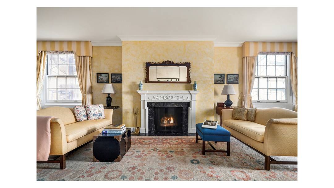 Palatial Duplex Residence This extraordinary 21 room residence occupies the 12th and the 13th floors of 120 East End Avenue, designed by Charles A.